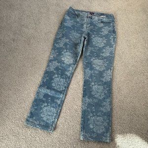 Not Your Daughter's Jeans Totally 80's Floral Print Skinny Jeans US 12  - 1F1017